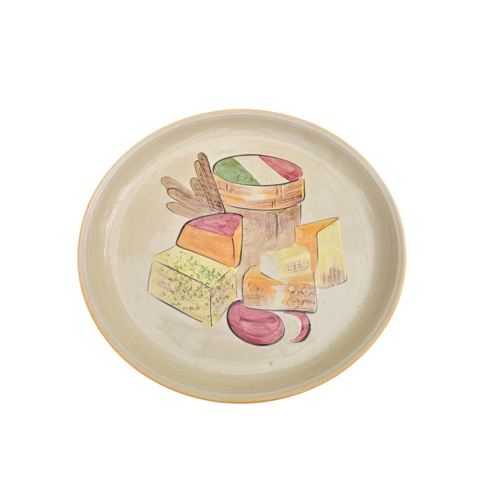 Vintage Los Angeles Potteries ceramic cheese platter